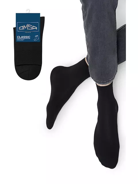 Носки мужские классические omsa classic 202 nero, , 36-38 (23-25), OMSA, - 1