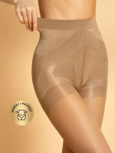 Колготки с утягивающими шортиками innamore super slim 20 daino, , 5, INNAMORE, - 5