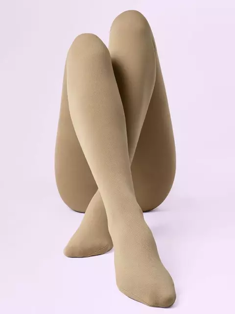 Cуперплотные теплые колготки с флисом omsa groenland beige naturel, GROENLAND, 2, OMSA,  - 6