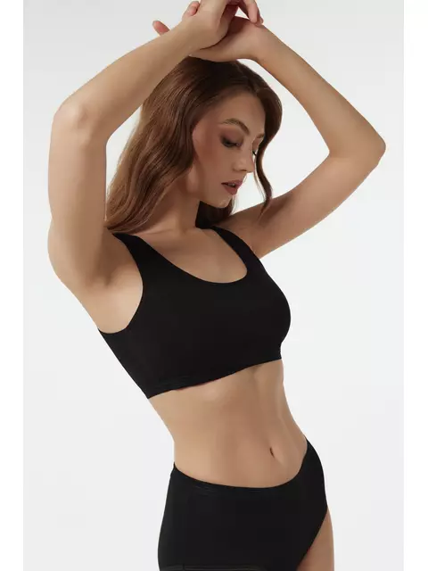 Бюстье женское из хлопка lbe 2018.1 basic collection black, 24С-3050ТСП, 170-96/L, CONTE ELEGANT,  - 3