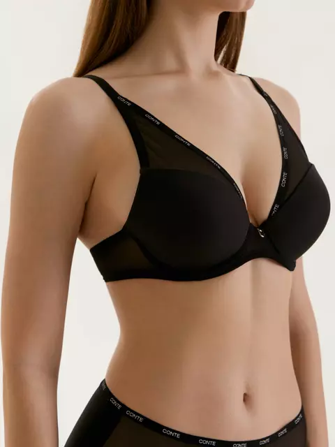 Бюстгальтер пуш-ап second skin rb1188 черный, 25С-0047КСП, 85A, CONTE ELEGANT,  - 4