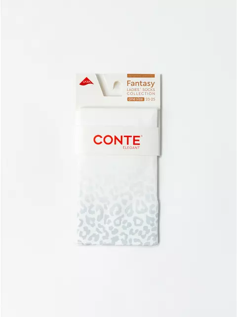 Носки женские с леопардовым принтом conte fantasy 942 mix, 22С-55СП, 36-39 (23-25), CONTE ELEGANT,  - 5