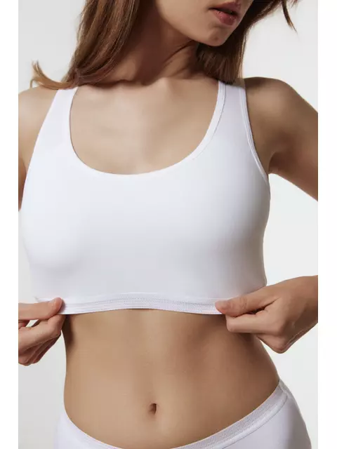 Бюстье из хлопка basic collection lbe 2018.1 white, 24С-3050ТСП, 170-84/XS, CONTE ELEGANT,  - 2