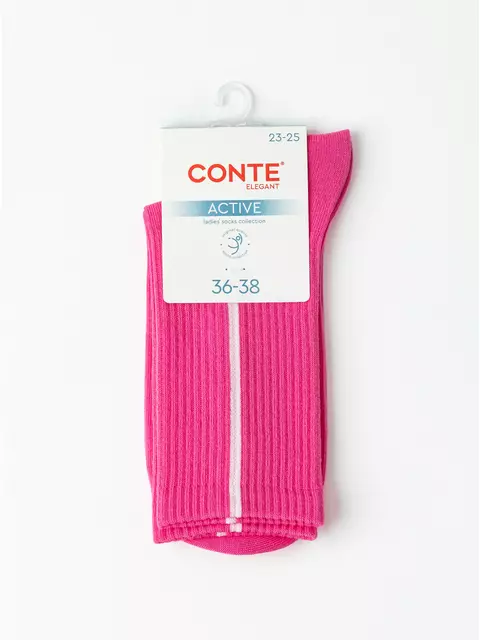 Удлиненные женские носки conte active 965 розовый, 20С-20СП, 39-41 (25-27), CONTE ELEGANT,  - 4