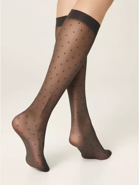 Гольфы в точку fantasy dots grafit, 21C-147СП, 36-39 (23-25), CONTE ELEGANT,  - 3