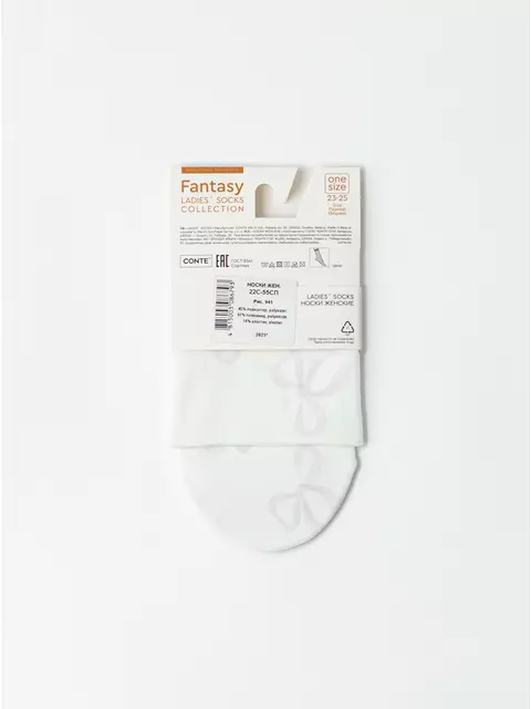 Носки женские с рисунком «розовые бантики» fantasy 941 mix, 22С-55СП, 36-39 (23-25), CONTE ELEGANT,  - 6