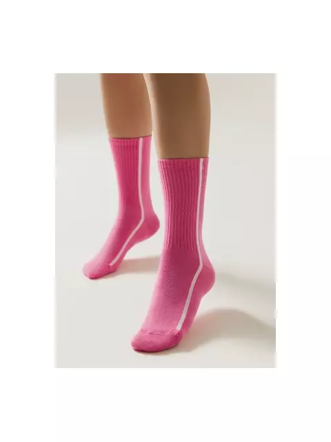 Удлиненные женские носки conte active 965 розовый, , 39-41 (25-27), CONTE ELEGANT, - 1