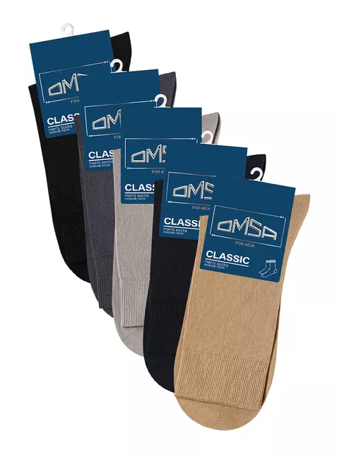 Носки мужские omsa classic 203 grigio scuro, , 39-41 (25-27), OMSA, - 2