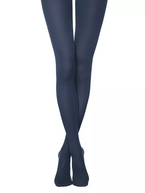Плотные колготки из микрофибры conte trendy 150 navy, , 2, CONTE ELEGANT, - 1