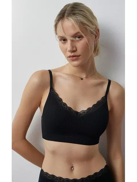 Топ на тонких бретелях с вкладышами minimi 1011s french chic nero, , 44/46 (S/M), MINIMI, - 1