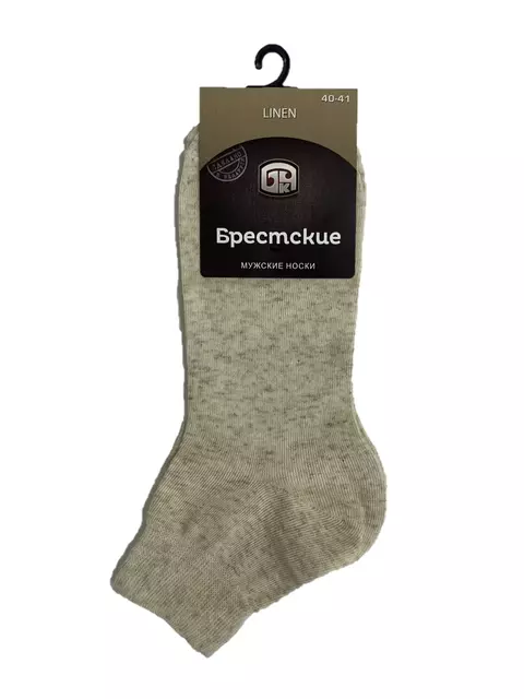 Льняные носки мужские брестские 2401 natural, 3С2401-Д38, 42-43 (27), БРЕСТСКИЕ,  - 1