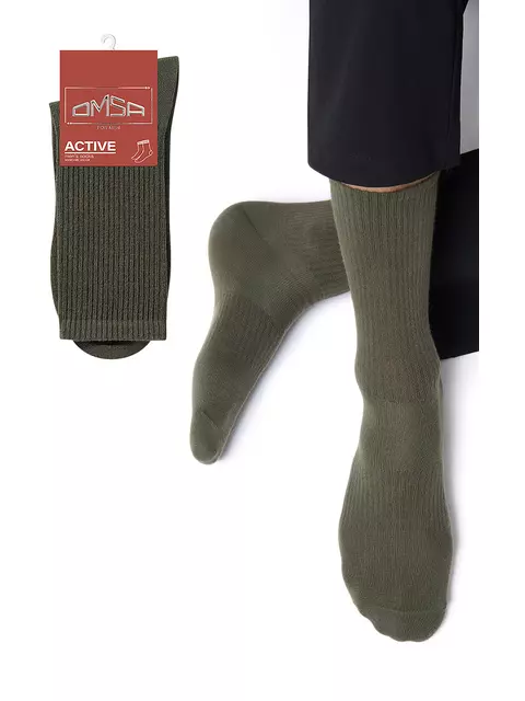 Мужские спортивные носки omsa active 116 militari, , 36-38 (23-25), OMSA, - 1