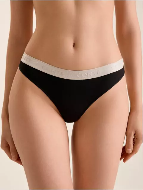Трусы «бикини» из хлопка print dots lb 2545 black-beige, 22С-2558ТСП, 94/S, CONTE ELEGANT,  - 1