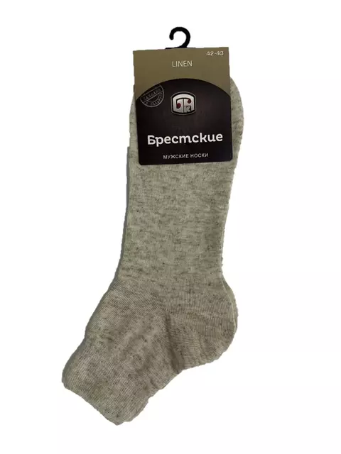 Льняные носки мужские брестские 2401 natural, 3С2401-Д38, 42-43 (27), БРЕСТСКИЕ,  - 2