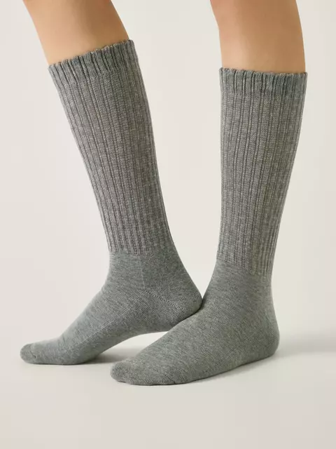 Тёплые носки с махровой стопой conte comfort 750 серый, 25С-40/1СП, 36-38 (23-25), CONTE ELEGANT,  - 1