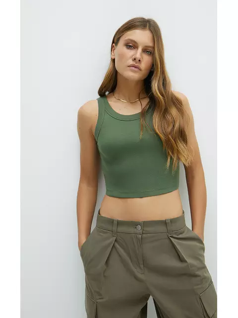 Топ женский из трикотажа кашкорсе minimi 1141_02ce militari, , 42 (XS), MINIMI, - 1