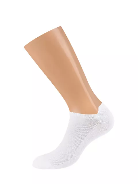 Мужские укороченные носки из хлопка omsa active 113 bianco, , 39-41 (25-27), OMSA, - 2