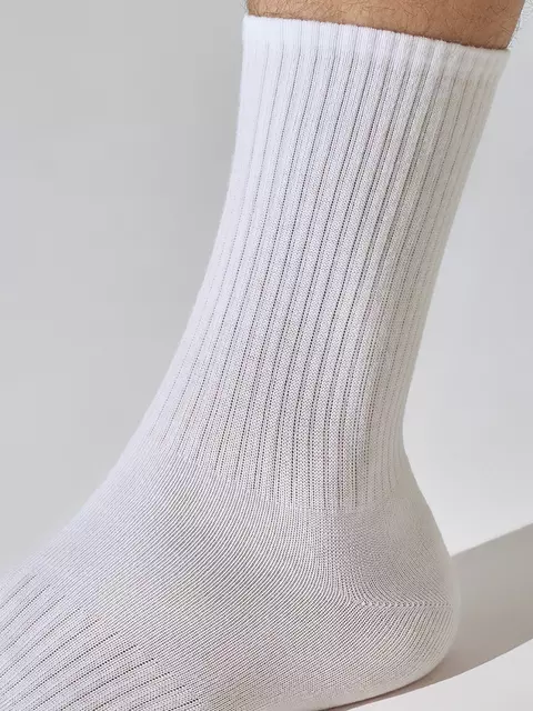 Мужские спортивные носки omsa active 116 bianco, , 36-38 (23-25), OMSA, - 2