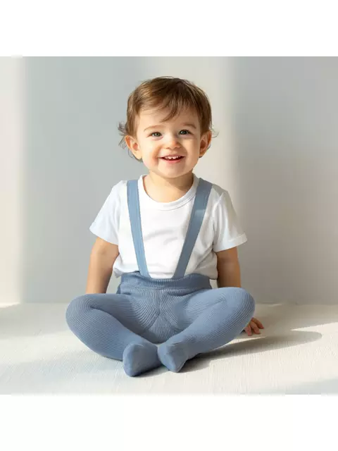 Колготки детские (с подтяжками) tip-top 716 джинс, 25С-148СП, 80-86 (14), CONTE-KIDS,  - 1