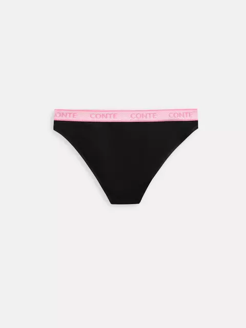 Трусы «бикини» из хлопка print dots lb 2545 black-pink, 22С-2558ТСП, 94/S, CONTE ELEGANT,  - 6