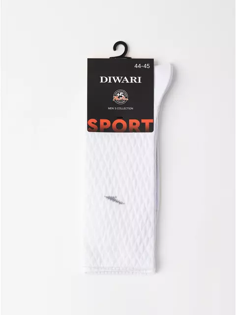 Удлинённые носки из хлопка diwari sport 973 белый, 26С-25СП, 40-41 (25), DIWARI,  - 5