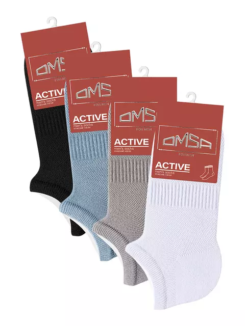 Мужские укороченные носки omsa active 119 jeans, , 36-38 (23-25), OMSA, - 2