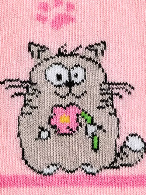 Детские колготки с рисунком (кот и зайчик) omsa kids 11p62 rosa chiaro, , 92-98/13-14, OMSA, - 3
