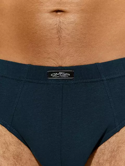 Трусы мужские слипы omsa omb 1223 blu scuro, , 46 (M), OMSA, - 4