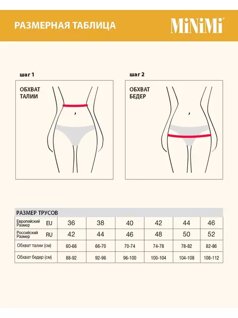 Женские трусы panty (со швом сзади) minimi micro 1242 nero, , 44 (S), MINIMI, - 4