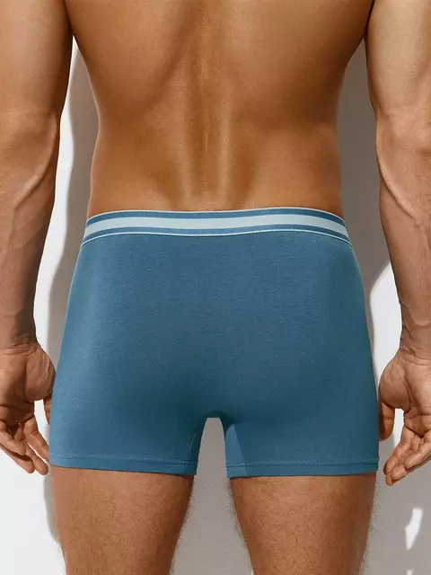 Трусы мужские боксеры с открытой резинкой omsa omb 1234 jeans, , 46 (M), OMSA, - 2