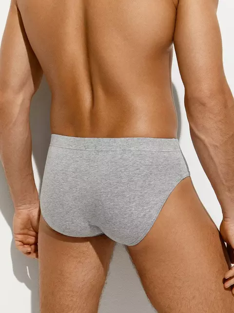 Трусы мужские слипы omsa omb 1223 grigio melange, , 46 (M), OMSA, - 2
