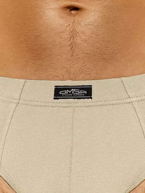 Трусы мужские слипы omsa omb 1223 beige chiaro, , 46 (M), OMSA, - 3
