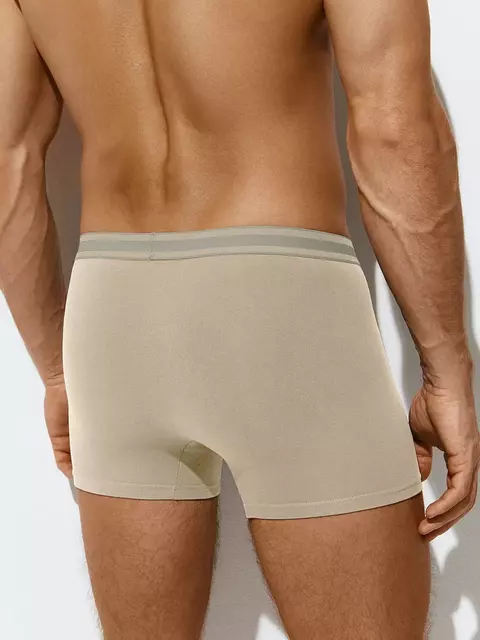 Трусы мужские боксеры с открытой резинкой omsa omb 1234 beige chiaro, , 46 (M), OMSA, - 2