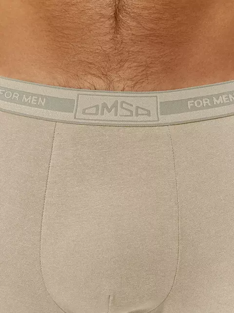 Трусы мужские боксеры с открытой резинкой omsa omb 1234 beige chiaro, , 46 (M), OMSA, - 3
