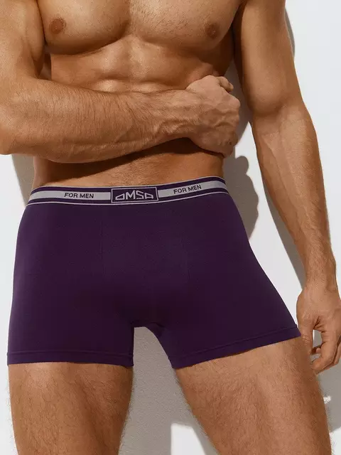 Трусы мужские боксеры с открытой резинкой omsa omb 1234 viola, , 46 (M), OMSA, - 1