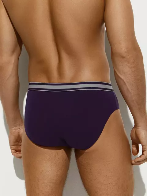 Трусы мужские слипы с открытой резинкой omsa omb 1224 viola, , 46 (M), OMSA, - 2