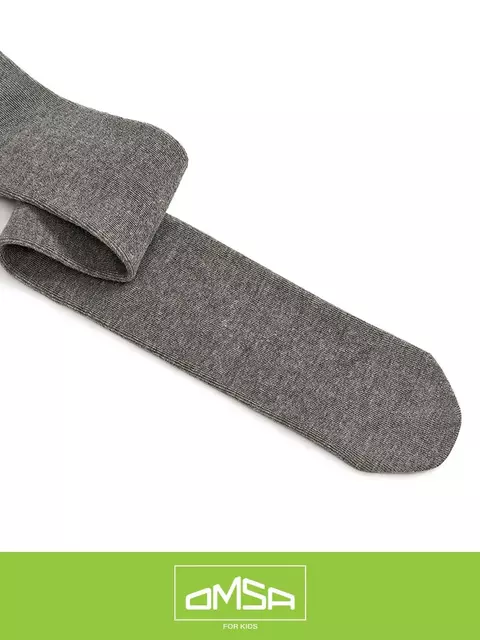 Однотонные детские колготки без пятки omsa kids 11с02 grigio melange, , 92-98/13-14, OMSA, - 6