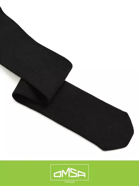 Однотонные детские колготки без пятки omsa kids 11с02 nero, , 116-122/16-17, OMSA, - 5