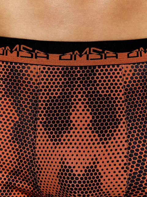 Трусы боксеры мужские omsa omu 1234b camuffare (камуфляж) terracotta, , 50 (XL), OMSA, - 2
