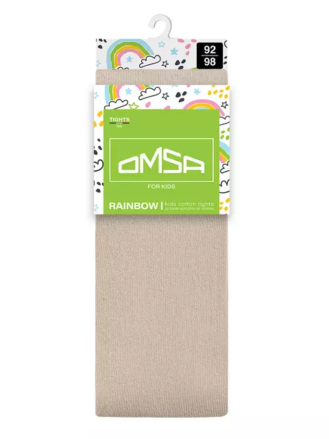 Однотонные детские колготки без пятки omsa kids 11с02 latte, , 116-122/16-17, OMSA, - 4
