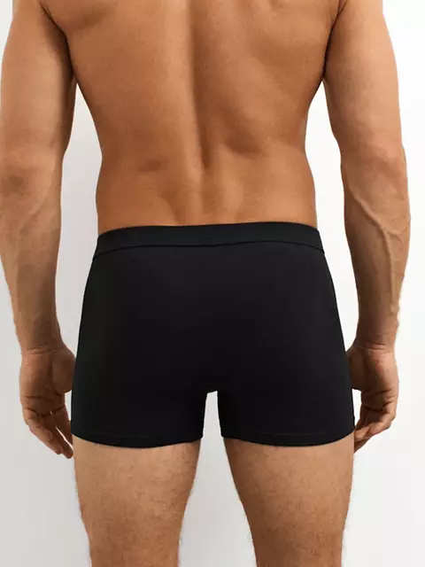 Мужские трусы боксеры с тканевой резинкой omsa omb 1236 nero, , 56 (4XL), OMSA, - 2