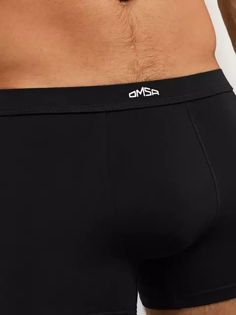 Мужские трусы боксеры с тканевой резинкой omsa omb 1236 nero, , 56 (4XL), OMSA, - 3