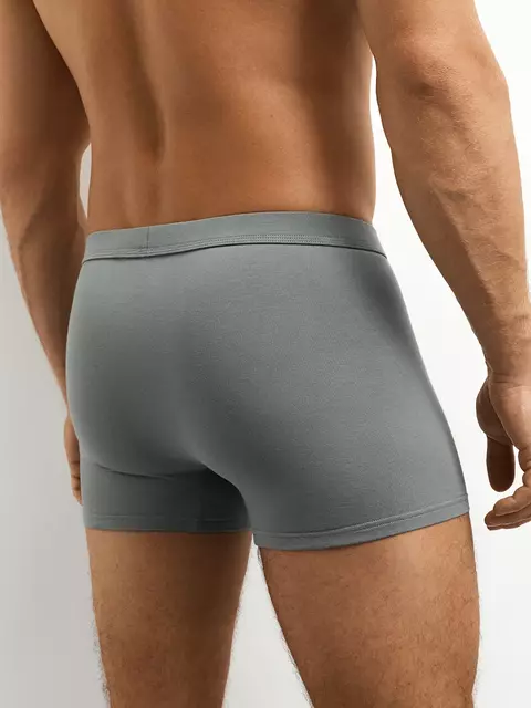 Мужские трусы боксеры с тканевой резинкой omsa omb 1236 grigio, , 50 (XL), OMSA, - 2