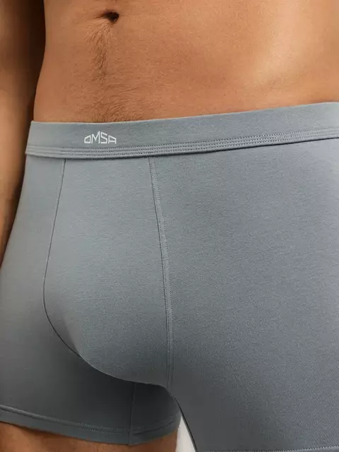 Мужские трусы боксеры с тканевой резинкой omsa omb 1236 grigio, , 50 (XL), OMSA, - 3