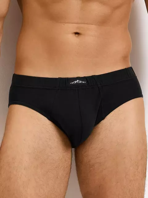 Мужские трусы слипы omsa omb 1223-1 nero, , 48 (L), OMSA, - 1