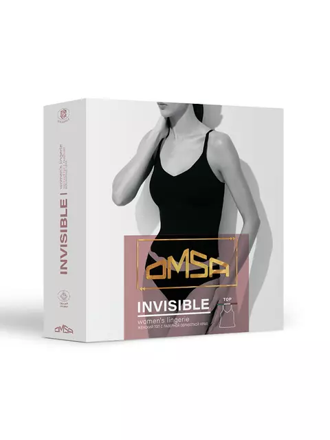 Майка на тонких бретелях с вкладышами omsa 1211b omd invisible caramello, , 48 (L), OMSA, - 6