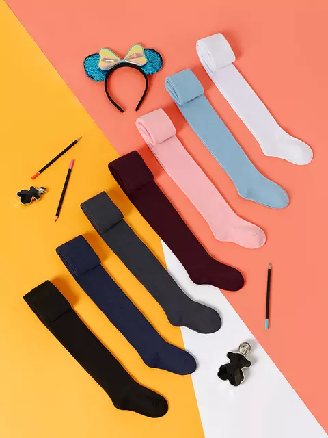 Детские колготки однотонные omsa kids 11с01 blu сhiaro, , 116-122/16-17, OMSA, - 3