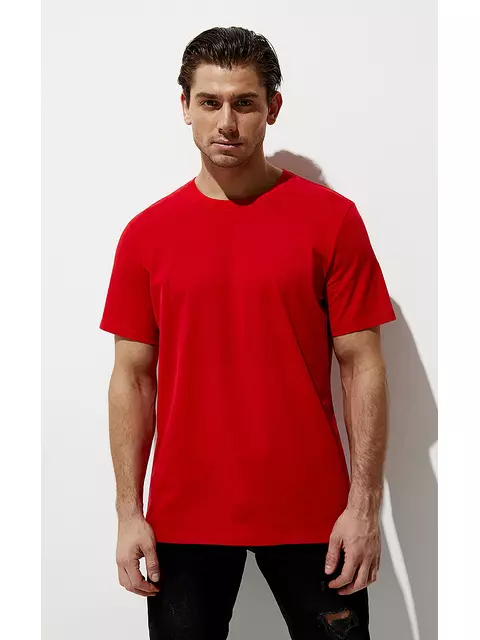 Футболка мужская omsa cotton omt_u 1201 rosso, , 46 (M), OMSA, - 1
