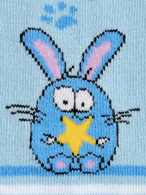 Детские колготки с рисунком (кот и зайчик) omsa kids 11p62 blu chiaro, , 92-98/13-14, OMSA, - 4