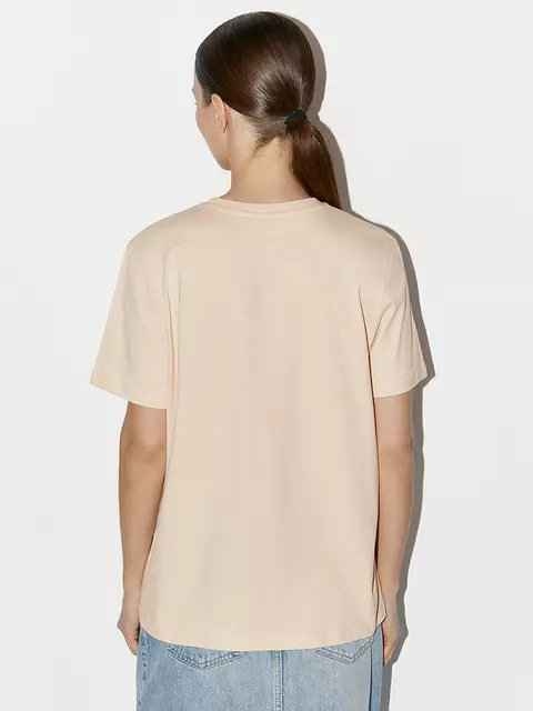 Футболка женская прямая omsa omt_d1202 vaniglia, , 54 (3XL), OMSA, - 3